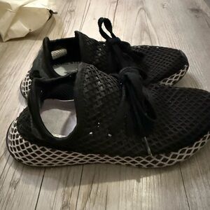 Adidas Black Mesh Sneakers